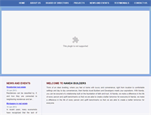 Tablet Screenshot of nandabuilders.com